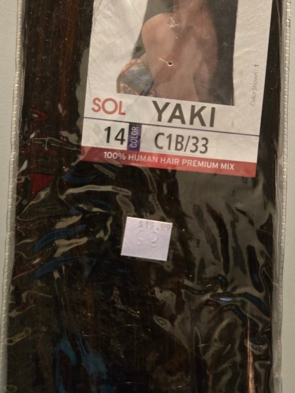 Yaki 14" Human Hair Premium Mix - Black